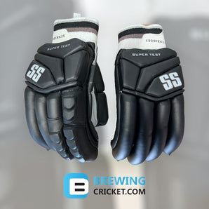 SS Ton Super Test Black - Batting Gloves